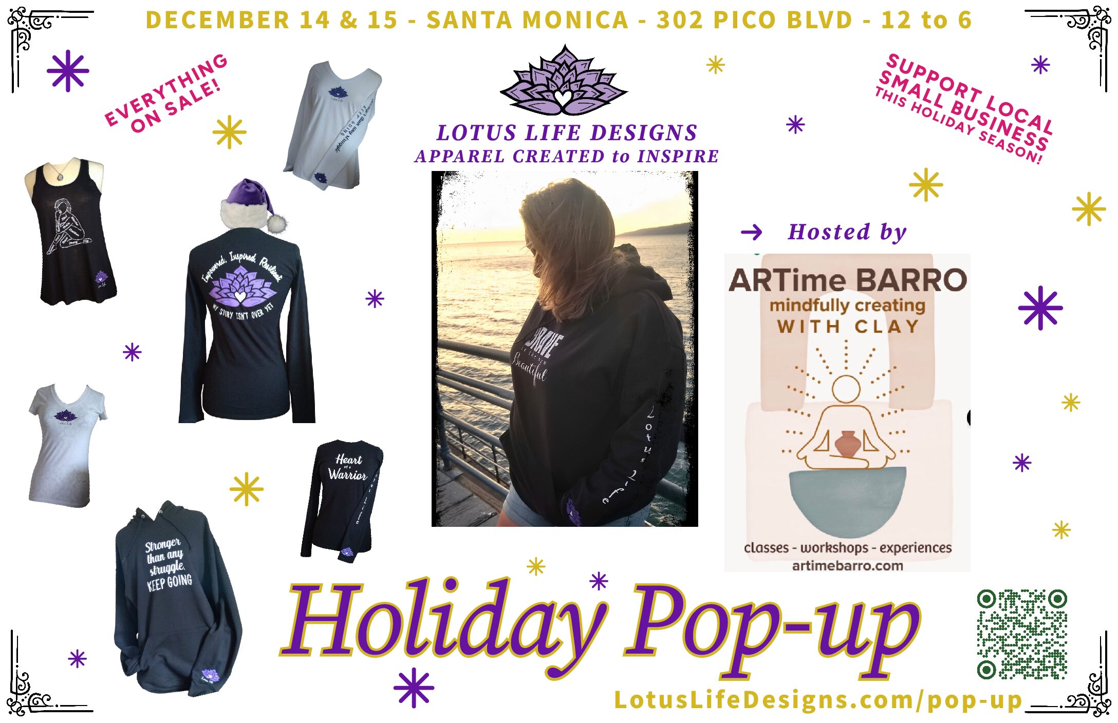 Lotus Life Designs Holiday Pop-up at ARTime Barro in Santa Monica